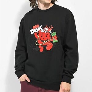 DGK x Kool-Aid Smash Black Crewneck Sweatshirt Mens Med